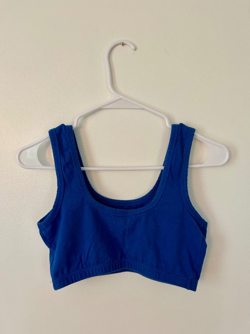 ARQ Wide Strap Bra in Cobalt Blue | Size Medium